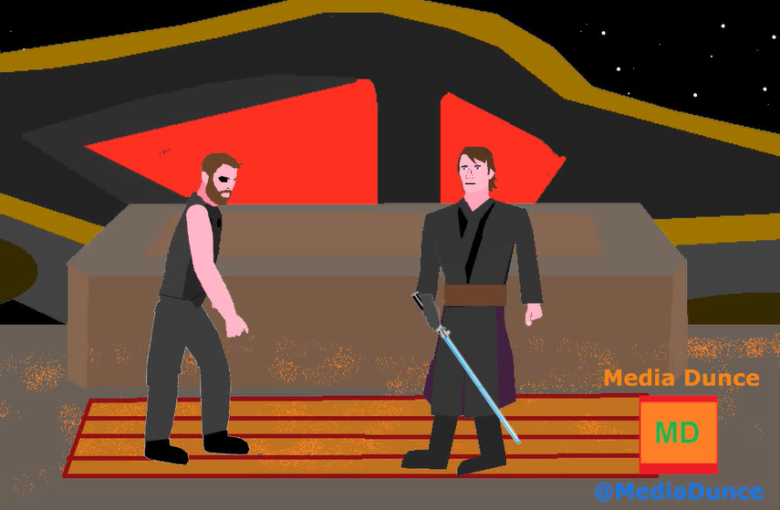 Anakin Skywalker encounters Thor Odinson on the Statesman during Republic rescue efforts